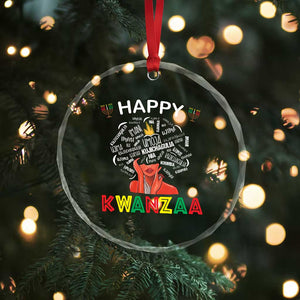 Happy Kwanzaa Crystal Glass Ornament African American Afro Queen Nguzo Saba TS10 Print Your Wear