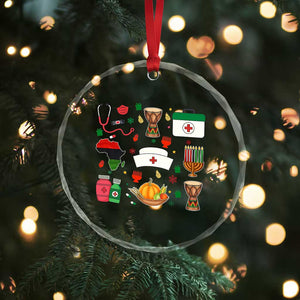 Happy Kwanzaa Nurse Pride Crystal Glass Ornament African Culture Holiday Gift - Print Your Wear