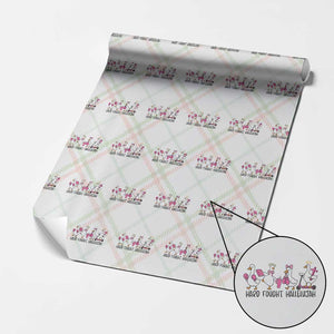 Hard Fought Hallelujah Wrapping Paper Roll Funny Christian Goose TS14 Christmas Plaid Print Your Wear