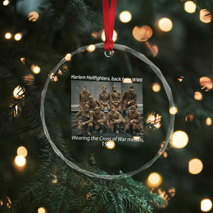 Harlem Hellfighters 1919 WWII Heroes Crystal Glass Ornament Cross of War Medal Tribute African American Black History TS02 Print Your Wear