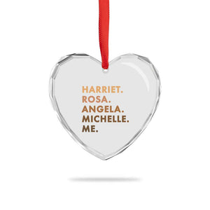 Harriet Rosa Angela Michelle Me Heart Crystal Glass Ornament Black History Month Feminist Women Leaders TS10 Print Your Wear