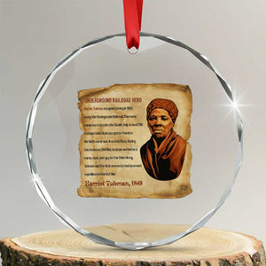 Harriet Tubman Crystal Glass Ornament Black American Hero Underground Railroad TS12 Transparent Glass 3'' Circle Print Your Wear