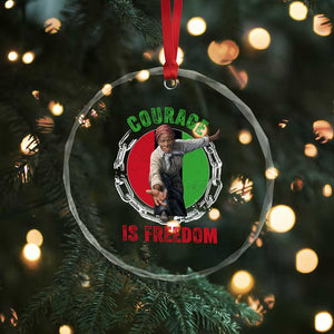 Harriet Tubman Crystal Glass Ornament Courage Is Freedom Black History Hero TS11 Print Your Wear