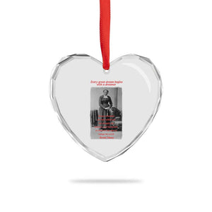 Harriet Tubman Heart Crystal Glass Ornament Black History Month TS14 Print Your Wear