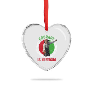 Harriet Tubman Heart Crystal Glass Ornament Courage Is Freedom Black History Hero TS11 Print Your Wear