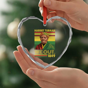 Harriet Tubman Heart Crystal Glass Ornament We Out 1849 African American History TS11 Print Your Wear