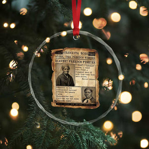 Harriet Tubman Newspaper Crystal Glass Ornament Slavery Freedom Fighter Historical TS12 Print Your Wear