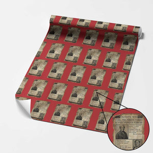 Harriet Tubman Newspaper Wrapping Paper Roll Slavery Freedom Fighter Historical TS12 Red Print Your Wear