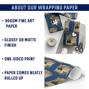 Harriet Tubman Newspaper Wrapping Paper Roll Slavery Freedom Fighter Historical TS12 Print Your Wear