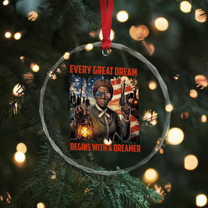 Harriet Tubman Quote Crystal Glass Ornament Every Great Dream Begins With A Dreamer TS12 Print Your Wear