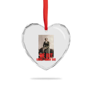 Harriet Tubman Quote Heart Crystal Glass Ornament Black Woman History TS14 Print Your Wear