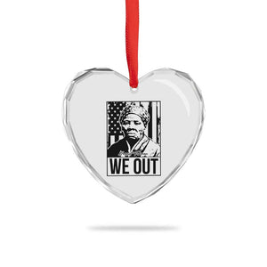 Harriet Tubman Quote Heart Crystal Glass Ornament We Out Strong Woman TS14 Print Your Wear