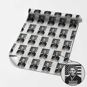 Harriet Tubman Quote Wrapping Paper Roll Black History Month TS14 Christmas Plaid Print Your Wear