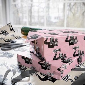 Harriet Tubman Says Resist Wrapping Paper Roll Women Empowerment Quote TS12 Light Pink Print Your Wear
