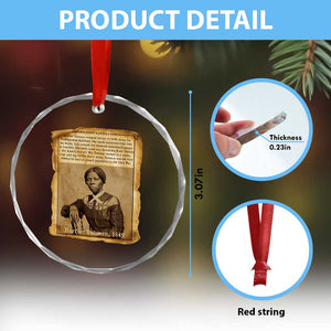 Harriet Tubman Tribute Crystal Glass Ornament Civil Rights Leader Black History Gift TS12 Print Your Wear