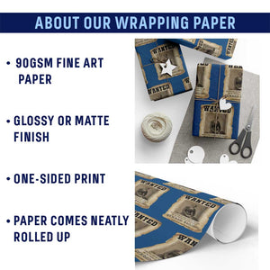 Harriet Tubman Wanted Reward Poster Wrapping Paper Roll Freedom Or Death TS12 Print Your Wear