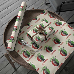 Harriet Tubman Wrapping Paper Roll Courage Is Freedom Black History Hero TS11 Beige Print Your Wear