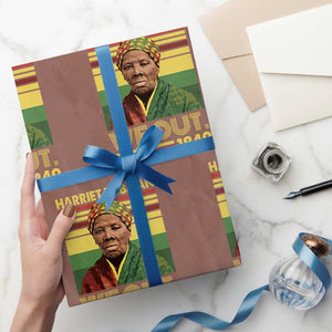 Harriet Tubman Wrapping Paper Roll We Out 1849 African American History TS11 Mocha Print Your Wear