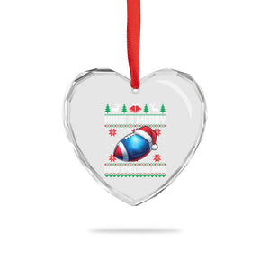 Have A Merry NE Mas Heart Crystal Glass Ornament Funny Football Fan Ugly Christmas Gift TS12 Print Your Wear