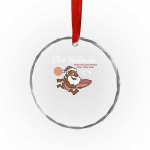 Hawaii Crystal Glass Ornament Beach Holiday Xmas Palm Tree Slay Santa TS10 Print Your Wear