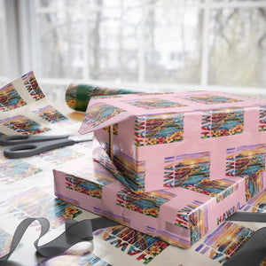 Hawaii Sea Turtle Wrapping Paper Roll Tropical Sunset Island Vacation Gift