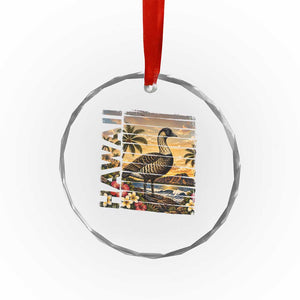 Hawaii Tropical Bird Crystal Glass Ornament Summer Island Vacation Gift