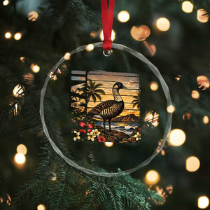 Hawaii Tropical Bird Crystal Glass Ornament Summer Island Vacation Gift