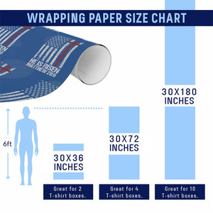He Is Rise Wrapping Paper Roll Christian American Flag Easter Bible Verse TS14 Print Your Wear