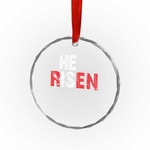 He Is Risen Crystal Glass Ornament Vintage Christian Religious Faith TS10 Print Your Wear