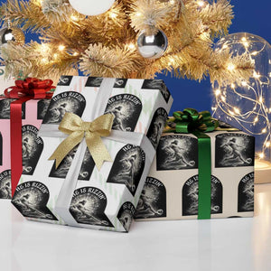 He Is Rizzin Wrapping Paper Roll Funny Christian Faith Soccer Player Gift TS12 Print Your Wear