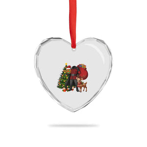 Headless Horseman Santa Heart Crystal Glass Ornament Funny Christmas Mashup Gift TS12 Print Your Wear