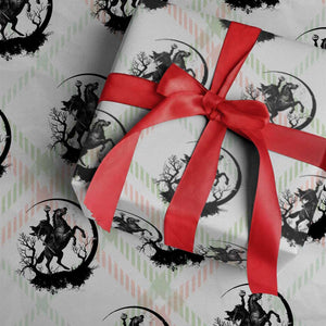 Headless Horseman Wrapping Paper Roll Retro Gothic Scary Pumpkin Moon Halloween Costume TS10 Christmas Plaid Print Your Wear