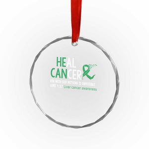 Heal Cancer Nothing Is Impossible With God Crystal Glass Ornament Liver Cancer Support Gift