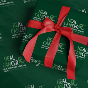 Heal Cancer Nothing Is Impossible With God Wrapping Paper Roll Liver Cancer Support Gift