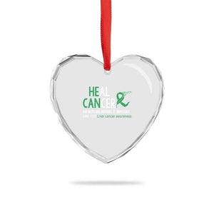 Heal Cancer Nothing Is Impossible With God Heart Crystal Glass Ornament Liver Cancer Support Gift