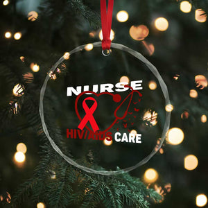 Healthcare Hero HIV AIDS Care Nurse Gift Crystal Glass Ornament TS12 Print Your Wear