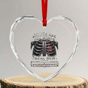 Heart Surgery Survivor Heart Crystal Glass Ornament After Surgery Recovery Bypass