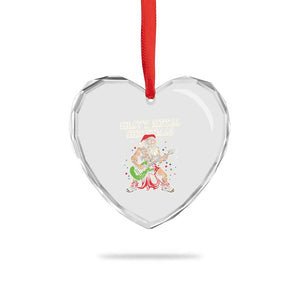 Heavy Metal Santa Heart Crystal Glass Ornament Playing Guitar Christmas Rock Music Lover TS02 Print Your Wear