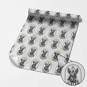 Here Am I Send Me Isaiah 6 8 Catholic Knight Templar Crusader Faith Wrapping Paper Roll