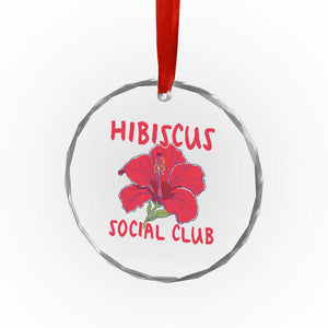 Hibiscus Flower Crystal Glass Ornament Aloha Hawaii Tropical Beach Vacation TS14 Print Your Wear