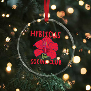 Hibiscus Flower Crystal Glass Ornament Aloha Hawaii Tropical Beach Vacation TS14 Print Your Wear