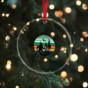 Hide And Seek Champion Crystal Glass Ornament Bigfoot Lover Gift TS12 Print Your Wear
