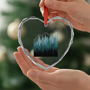 Hoa Hoa Hoa Heart Crystal Glass Ornament Twilight Lover Pine Forest Cozy TS14 Print Your Wear