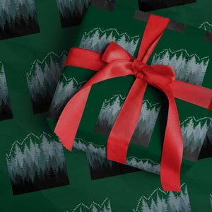 Hoa Hoa Hoa Wrapping Paper Roll Twilight Lover Pine Forest Cozy TS14 Green Print Your Wear