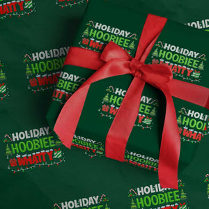 Holiday Hoobie Whatty Wrapping Paper Roll Funny Christmas Movie TS10 Green Print Your Wear