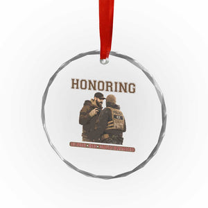 Honoring Alex Pretti ICU Nurse Tribute Support Gift Crystal Glass Ornament TS12 Print Your Wear