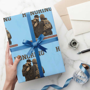 Honoring Alex Pretti ICU Nurse Tribute Support Gift Wrapping Paper Roll TS12 Light Blue Print Your Wear