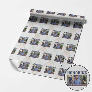 Honoring Alex Pretti Memorial Wrapping Paper Roll ICU Nurse Hero Tribute Minneapolis TS12 Christmas Plaid Print Your Wear