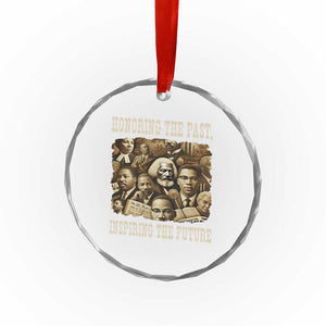 Honoring The Past Inspiring The Future Crystal Glass Ornament Black History Month TS14 Print Your Wear