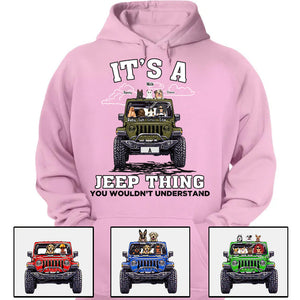 Custom Jeep T Shirt Its A Jeep Thing, Gift For Dog and Cat Lovers CTM00 Custom - Printyourwear